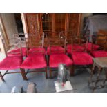 10 x Antique mahogany chairs