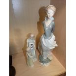 Pair of Lladro & Doulton figures