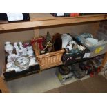 4 boxes - crockery, ornaments, Aynsley etc