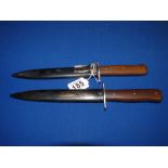 A pair of 1942 daggers