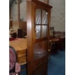 Oak repro standing corner cupboard