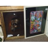 Pair of African and Australian art prints incl Andrew Williams