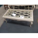 Distressed coffee table