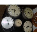 Five Gents and Smiths Vintage wall clocks