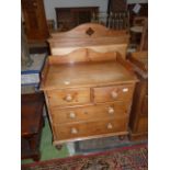 Pine chest / washstand