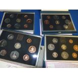 Collection of boxed 1983/84 British coins