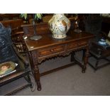 Oak carved sideboard