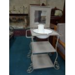 Metal washstand