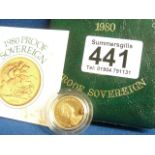 1980 proof Sovereign