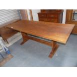 Yorkshire Oak refrectory dining table 6'6"x2'6"
