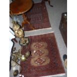 Pair of small floor rugs