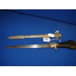 Arabic silver dagger