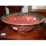 Large red bowl
