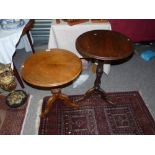 Pair of pedestal console tables