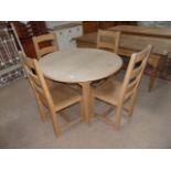 Pine kitchen table and chairs