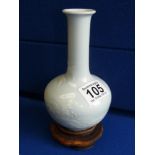 Two character mark Chinese wave pattern vase