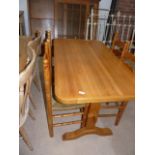 Pine kitchen table and 4 chairs