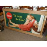 1946 Large Canadian Coca Cola poster