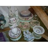British pottery and China incl. Shelley, Wedgwood, Minton