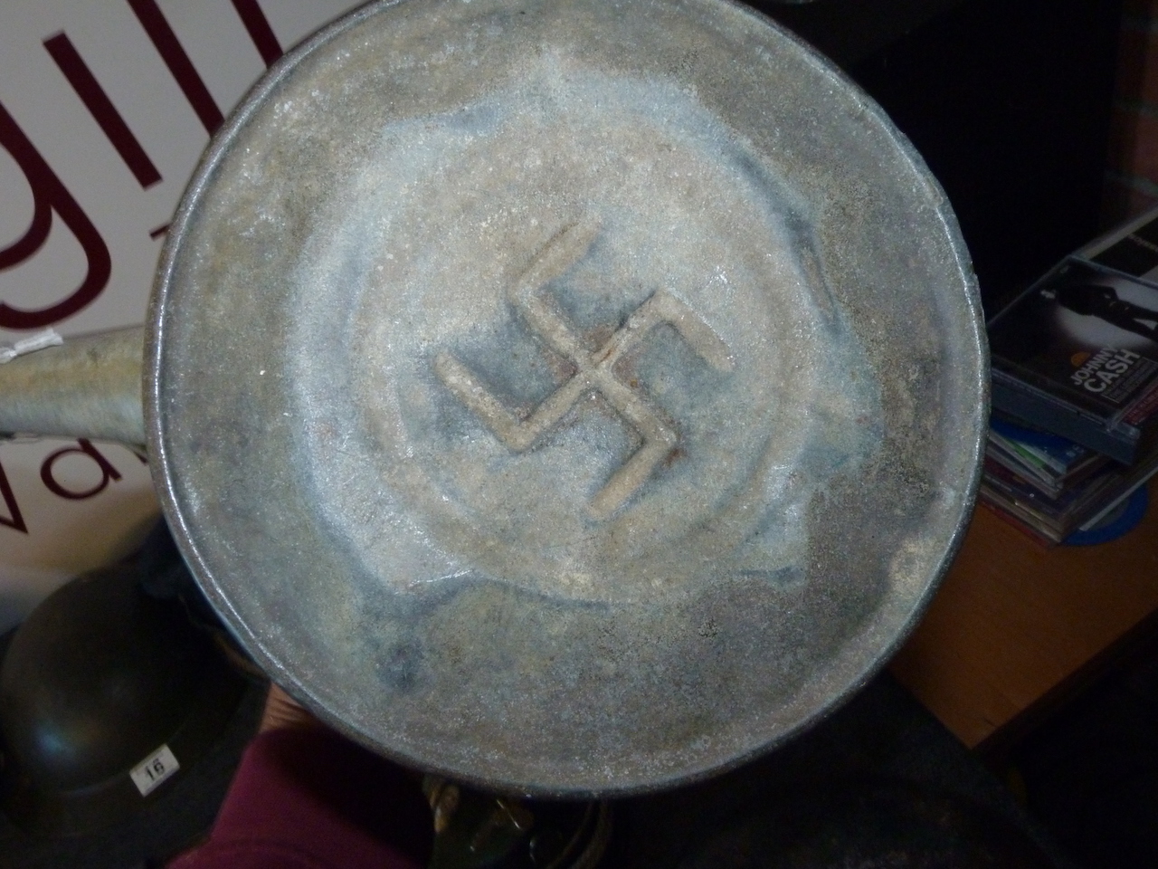 Water can with Swastika mark 70 badge - Image 2 of 2