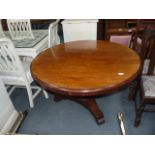 Victorian mahogany breakfast table