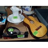 Guitar, jug & bowl, dressing table set