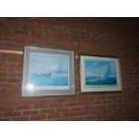 Pair of sailing and naval limited edition prints