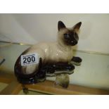 Royal Doulton Siamese cat figure