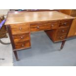 Antique mahogany pedestal desk