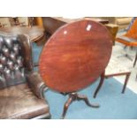 Georgian mahogany tilt top tripod table