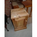 Pine bedside cabinet