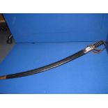 Spanish military sword with snakeskin handle