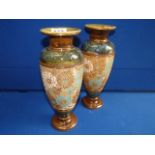 Pair of Royal Doulton Slater Stoneware vases