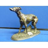 Bronze style whippet