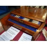 Walker and Hall Cutlery set in box