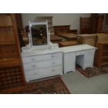 Painted dressing table etc