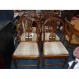 6 mahogany dining chairs