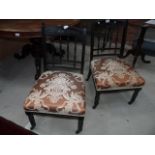 2 Edwardian nursing chairs