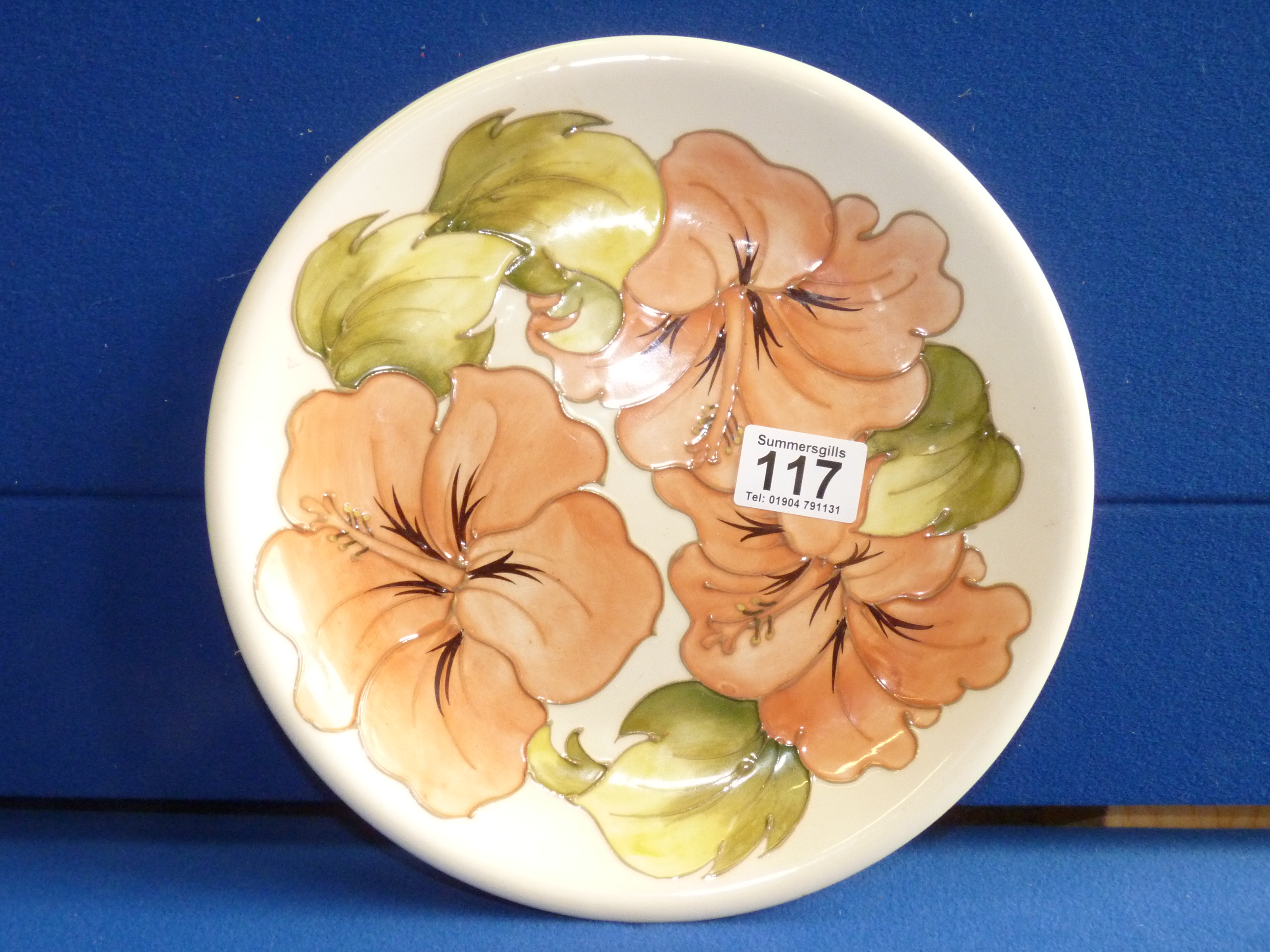 Moorcroft floral plate