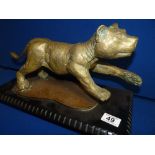 African bronze style leopard figure