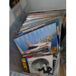 1 box of records and 1 box of books