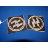 Pair of "SS" patches