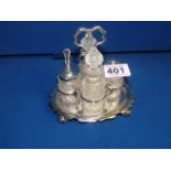 Sheffield Silver cruet set