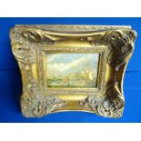 Oil painting in gilt frame