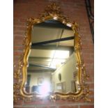Large gilt wall mirror