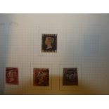 Collection of stamps including penny black and penny reds