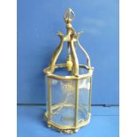 Brass hall lantern