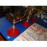 Overhead snooker table lamps