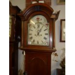 8 day Oak longcase clock