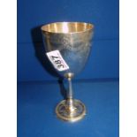 Sheffield silver goblet 178g